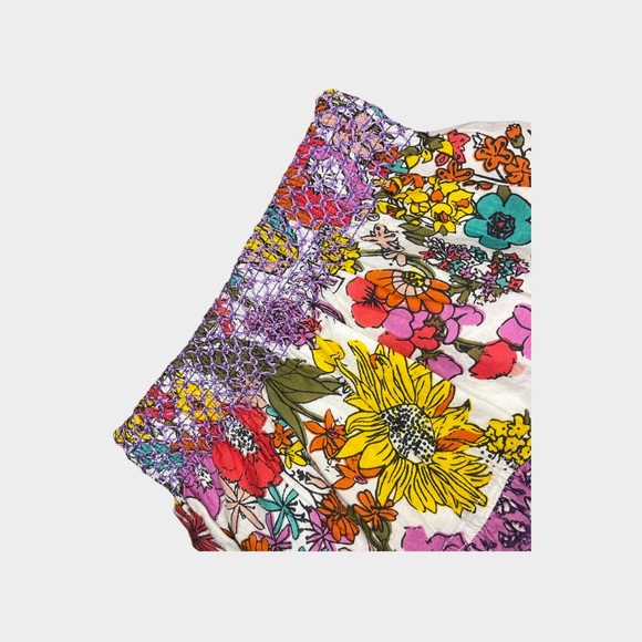 Peek Floral Mixed Print Smocked Skirt - Picture 2 of 5